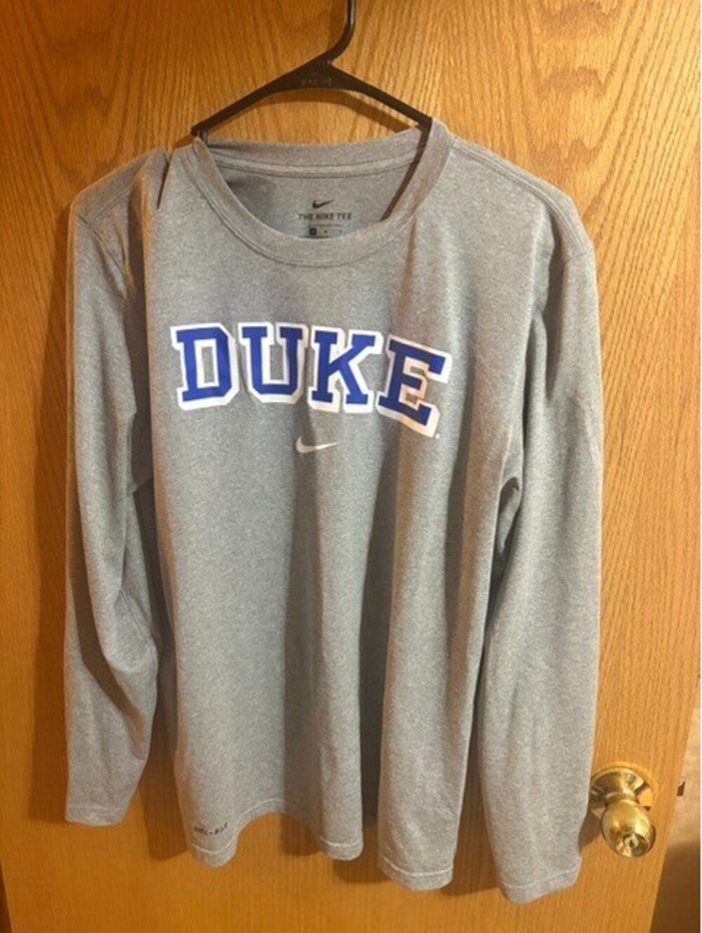 Nike Duke gray long sleeve shirt